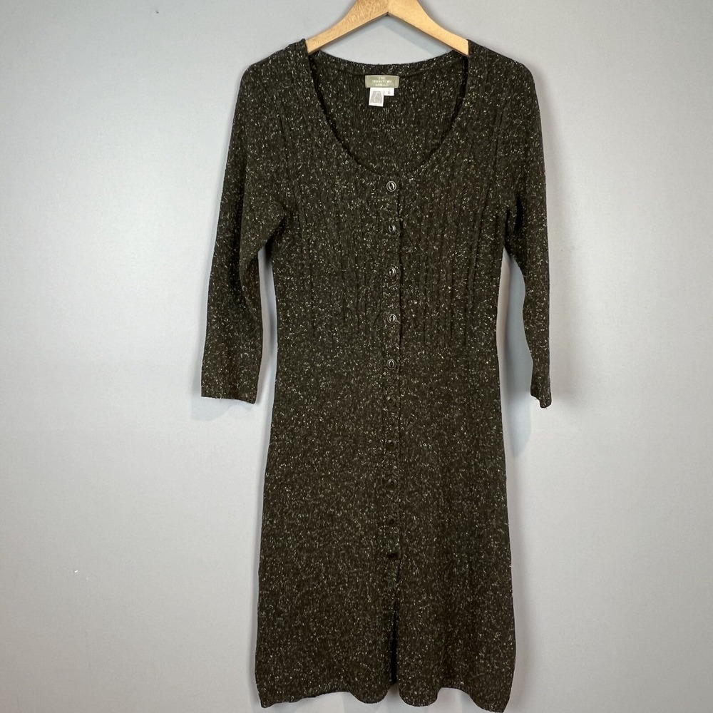 The Territory Ahead Sweater Dress Womens Size Small Button Up Knit Long Sleeve